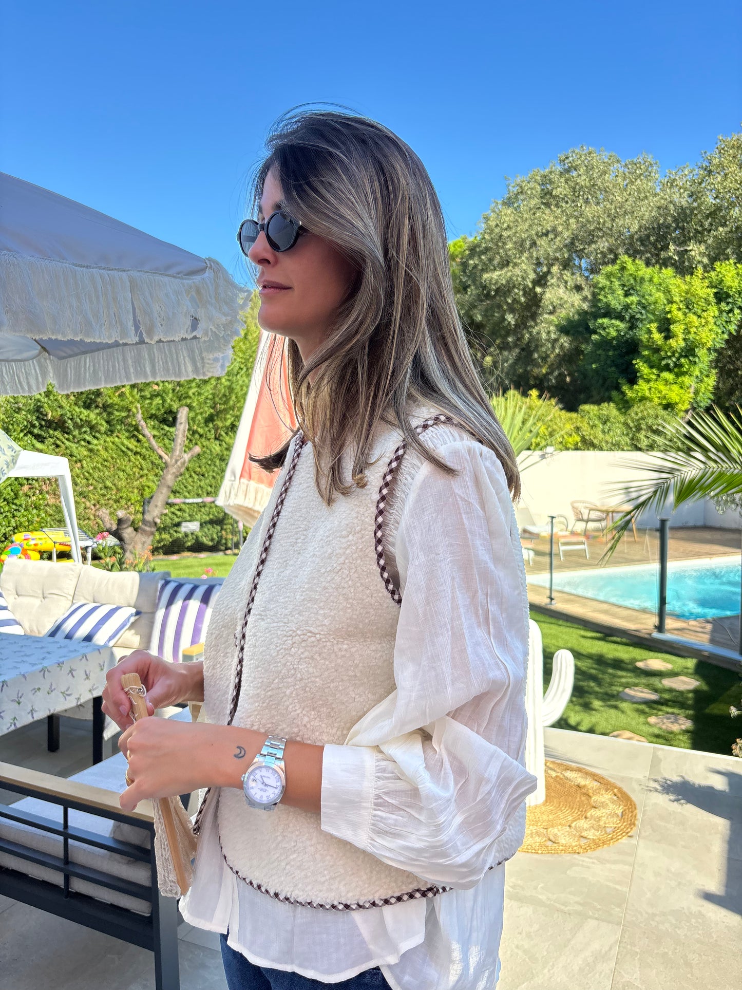 Gilet vichy